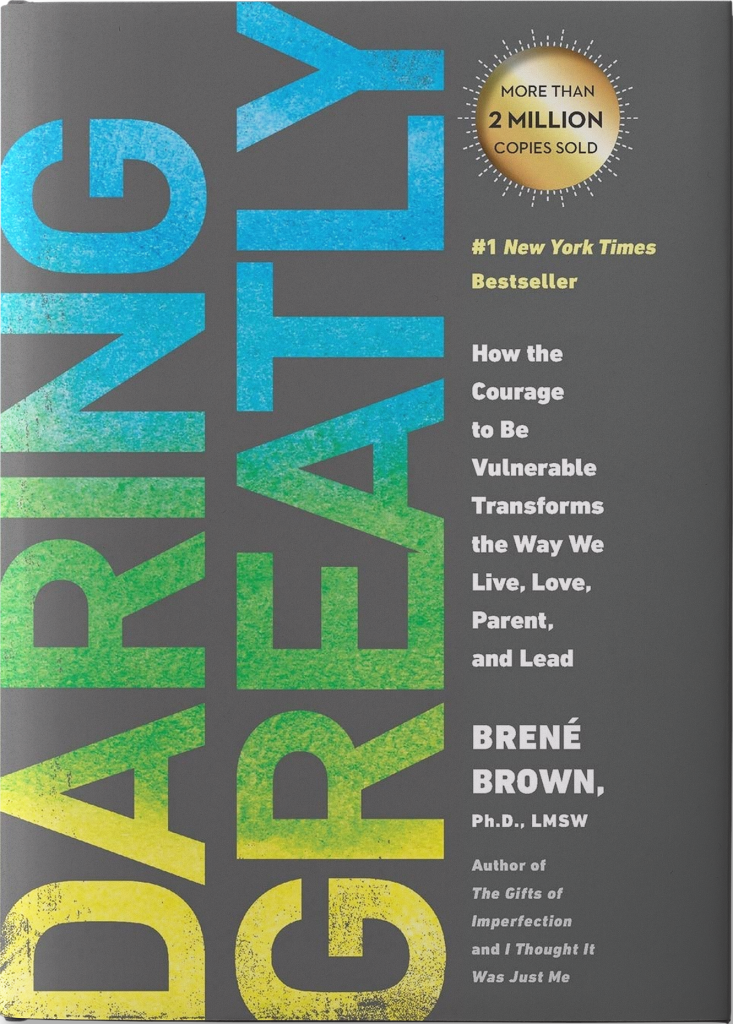 The book cover for Daring Greatly.