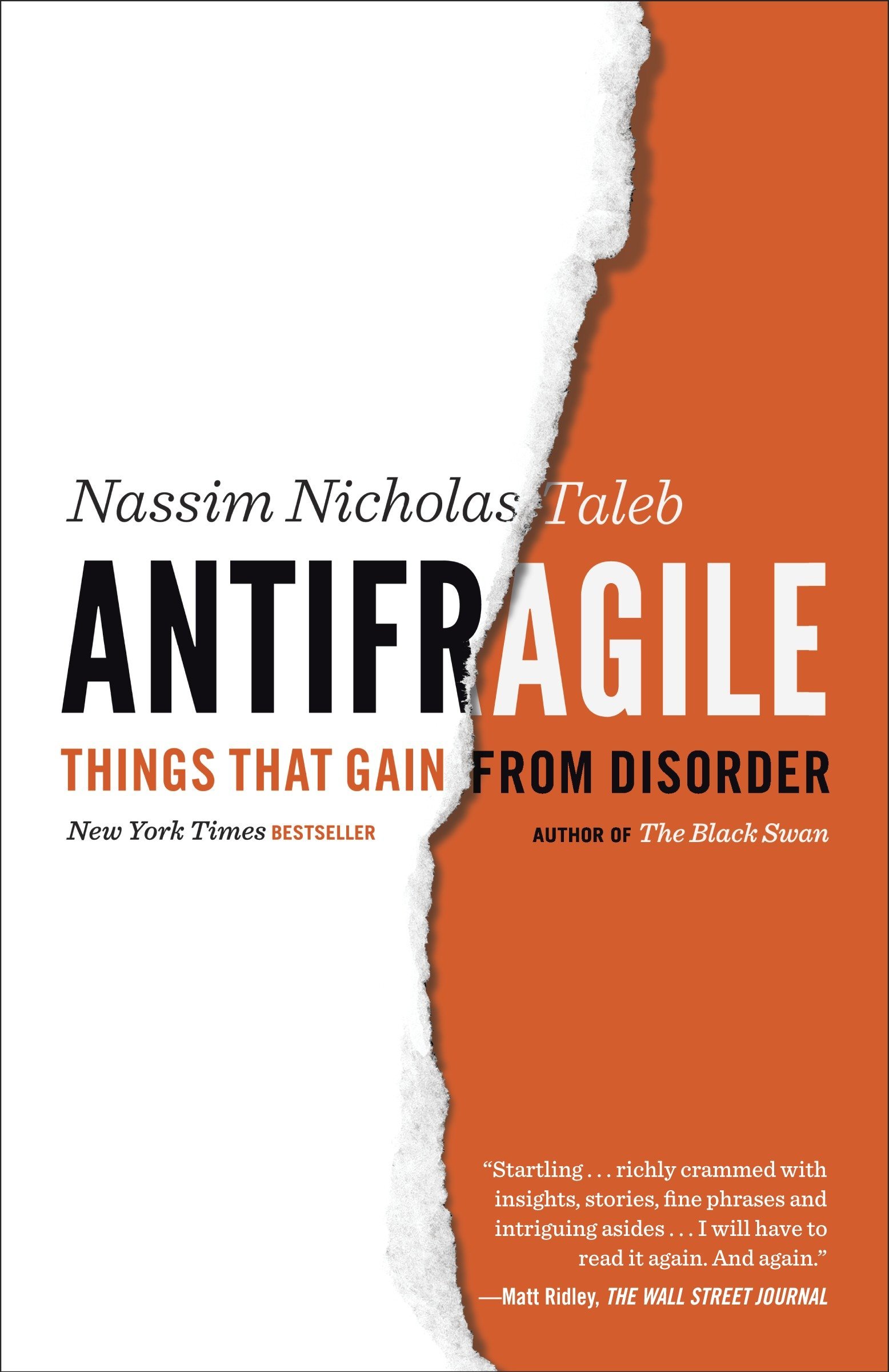 The book cover for Antifragile.