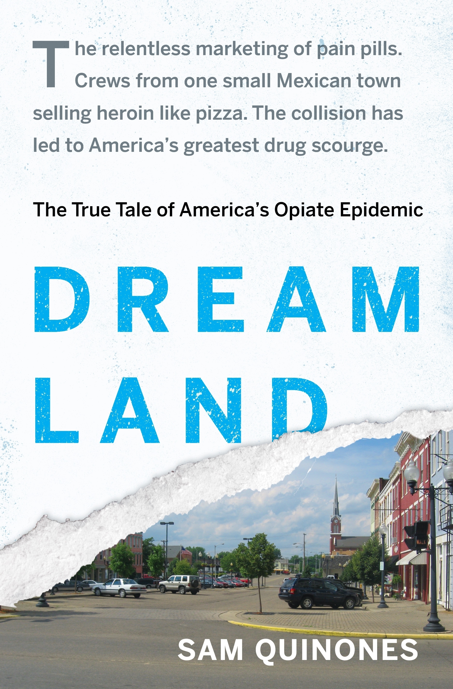 The book cover for Dreamland.