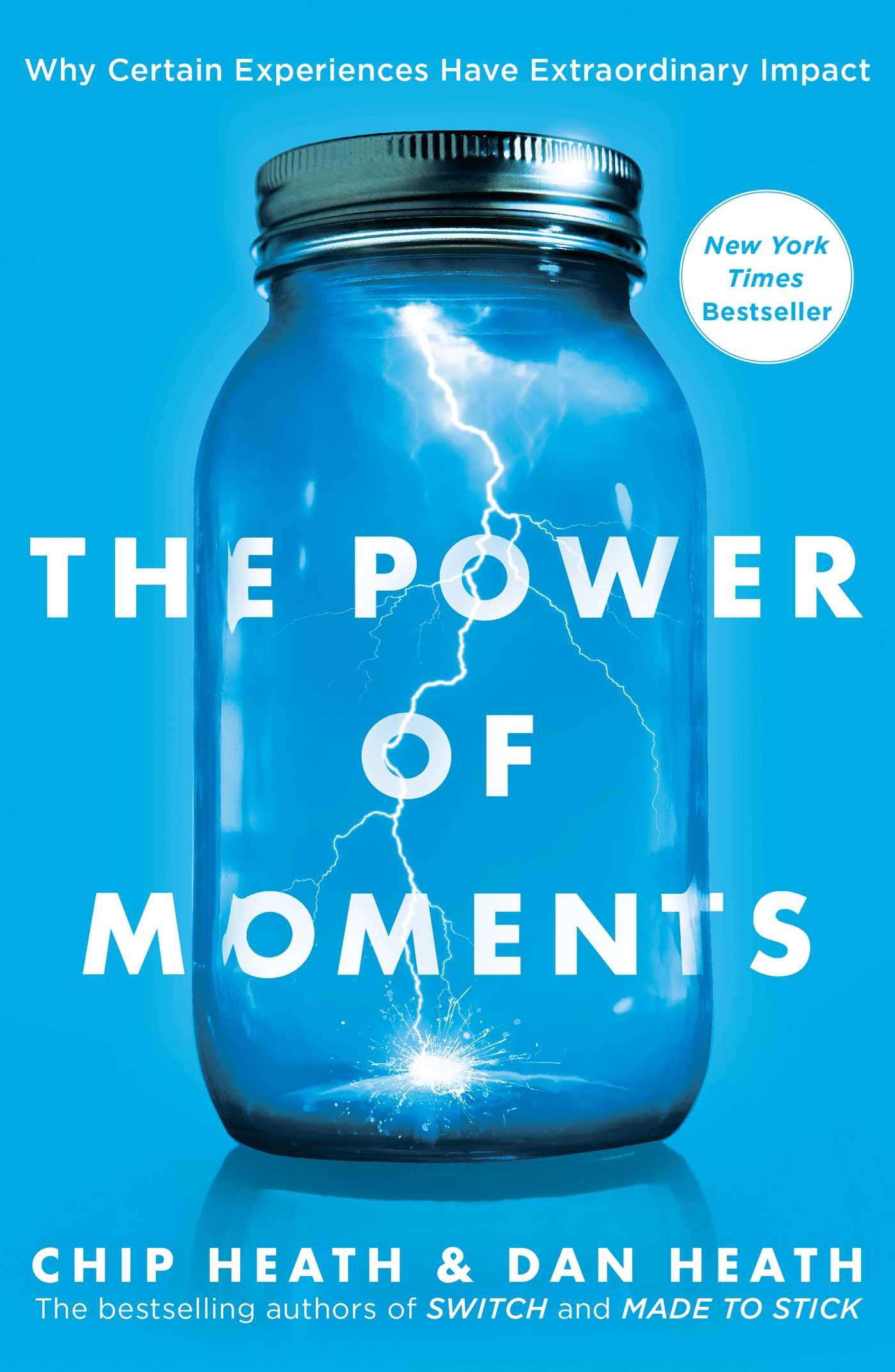 The book cover for The Power of Moments.