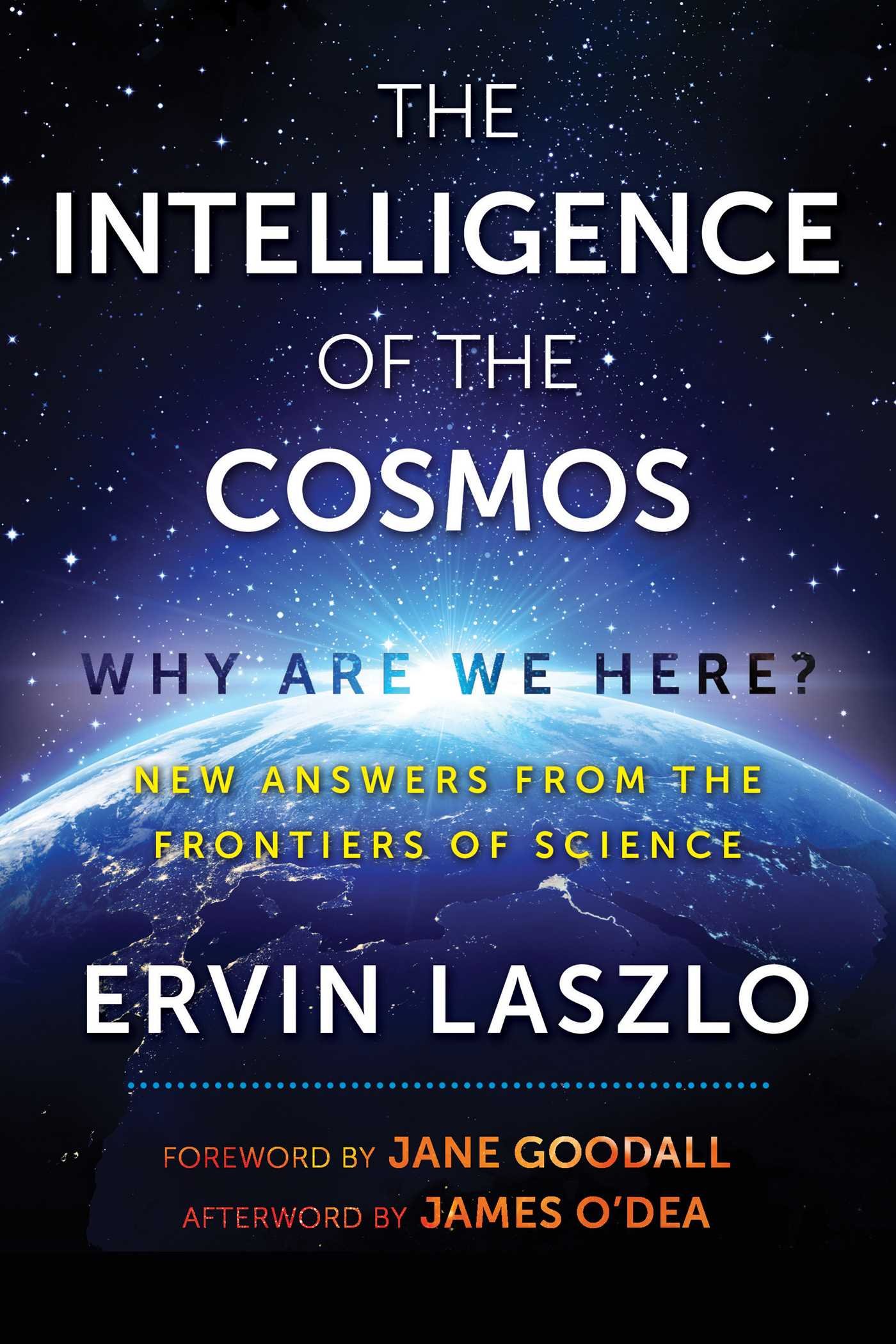 The book cover for The Intelligence of the Cosmos.