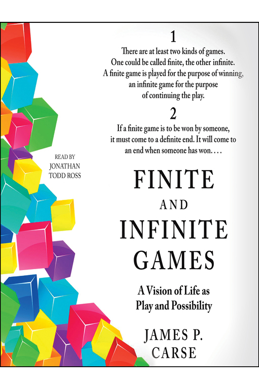 The book cover for Finite and Infinite Games.