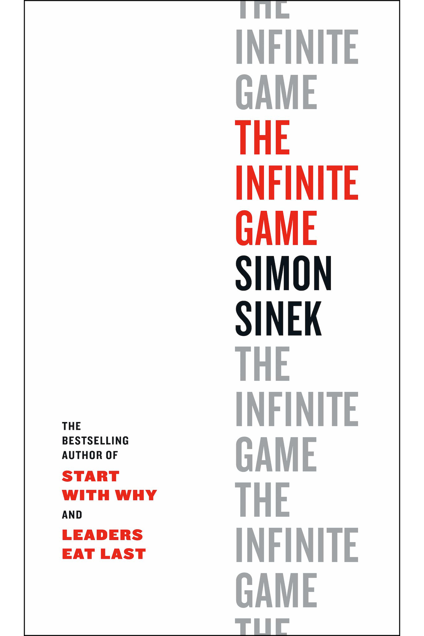 The book cover for The Infinite Game.